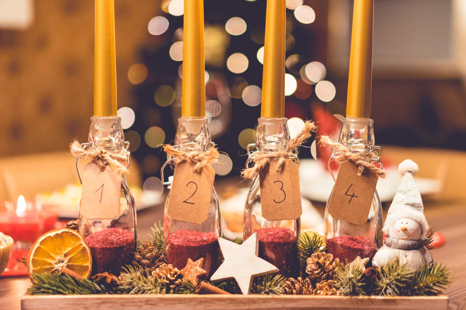 advent candles free stock image