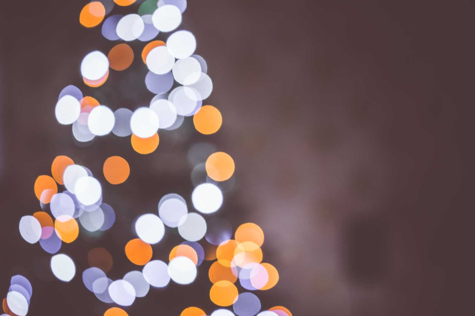 christmas bokeh background room for text